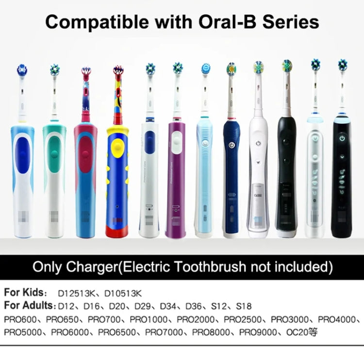 3757 Charger For Braun Oral B D12 D16 D20 D36 Electric Toothbrush,EU Plug - Toothbrushes by buy2fix | Online Shopping UK | buy2fix