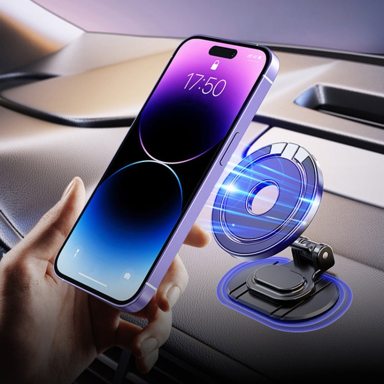 D50-1 Magnetic Folding Car Phone Holder Rotatable Dashboard Stick-On Navigation Stand by buy2fix