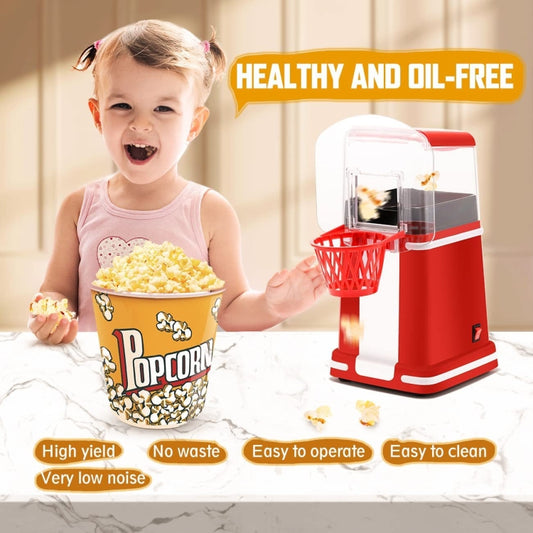 1200W Basket Popcorn Machine Electric Automatic Corn Popper 220V UK Plug by buy2fix