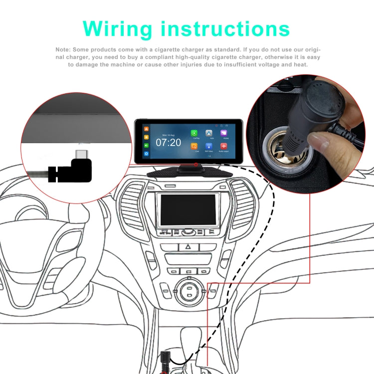 6.86 Inch 4KDVR Smart Screen Player, Specification: Standard+64G Memory Card by buy2fix