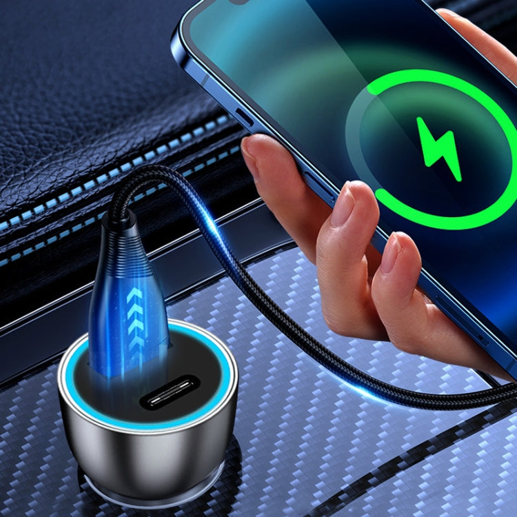 QIAKEY Vehicle Dual Port Fast Charging Charger One To Two Cigarette Lighter, Model: TK515 Blue by QIAKEY