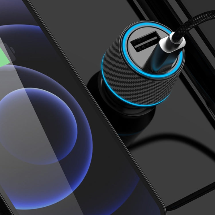 QIAKEY Dual Fast Charging Charger One To Two Cigarette Lighter, Size: TH218 36W(Black) by QIAKEY