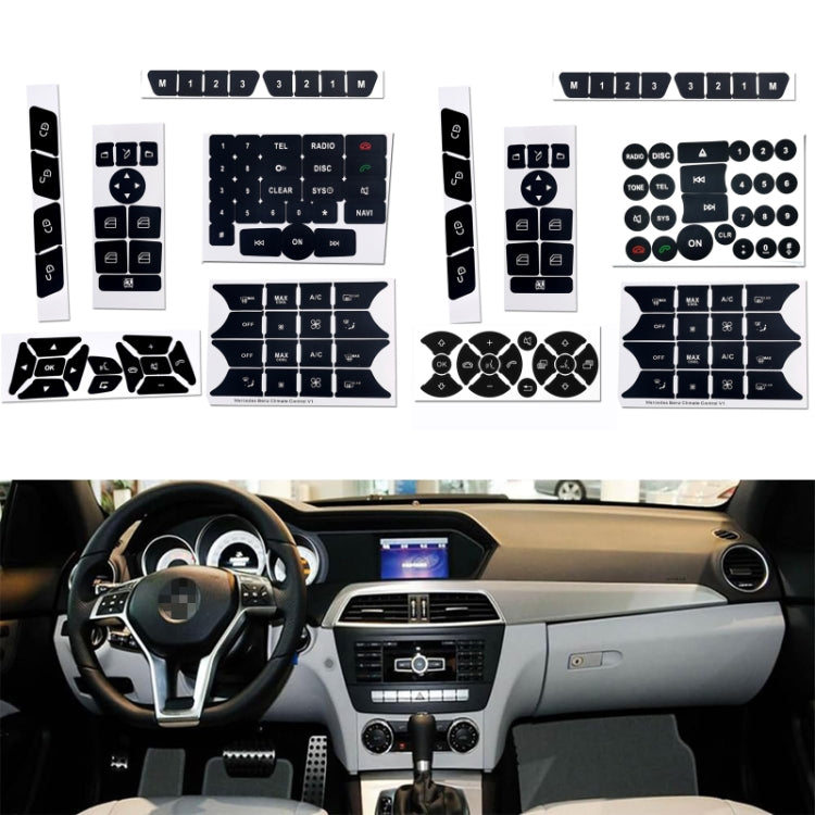For Mercedes-Benz CLS/C218/SLK/W172/W204/GLK Air Conditioning Button Repair Sticker(Style 2) by buy2fix