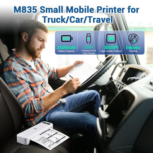 Phomemo M835 Wireless Bluetooth Thermal Printer Support Multi-Size Thermal Paper by Phomemo