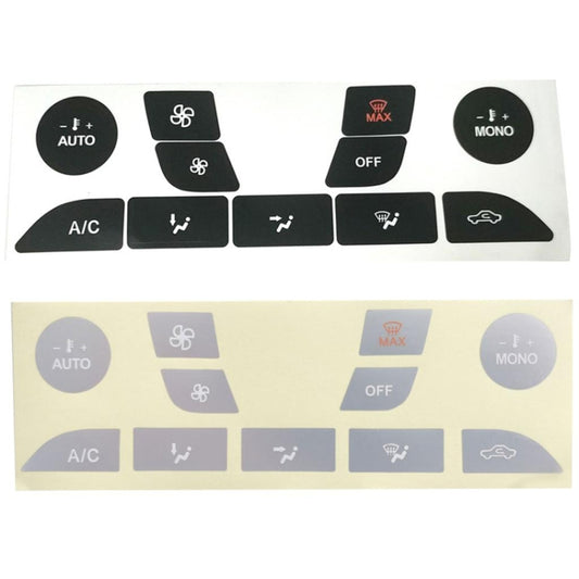 For 1999-2005 Ford Focus Air Conditioning Button Switch Repair Sticker(Black) by buy2fix