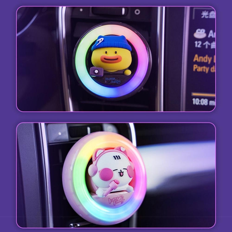 ICARER FAMILY XX-28 Car Aromatherapy Colorful Rhythm Lights Air Vent Aromatherapy Decoration(Purple) by ICARER FAMILY