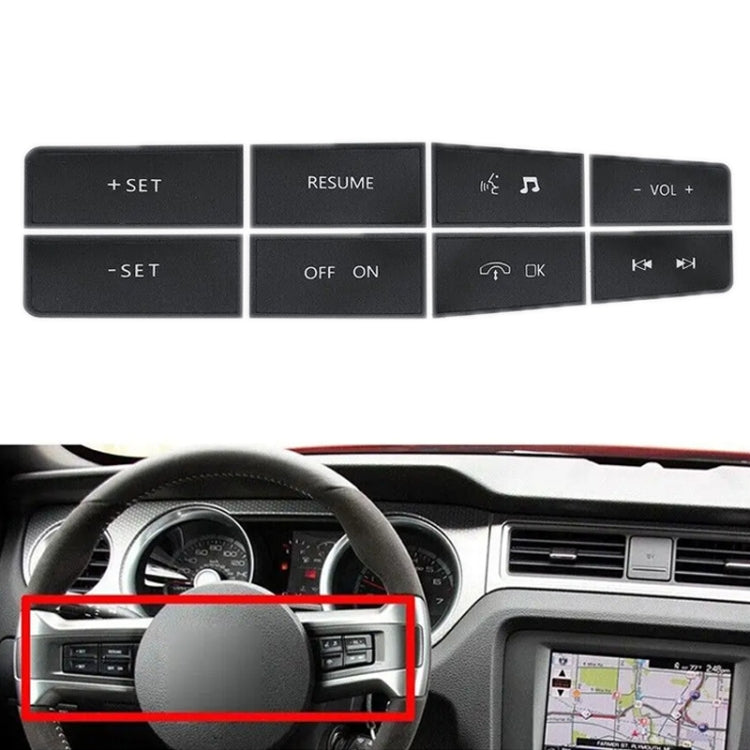 For Ford Mustang 2011-2012 Steering Wheel Control Button Repair Sticker by buy2fix