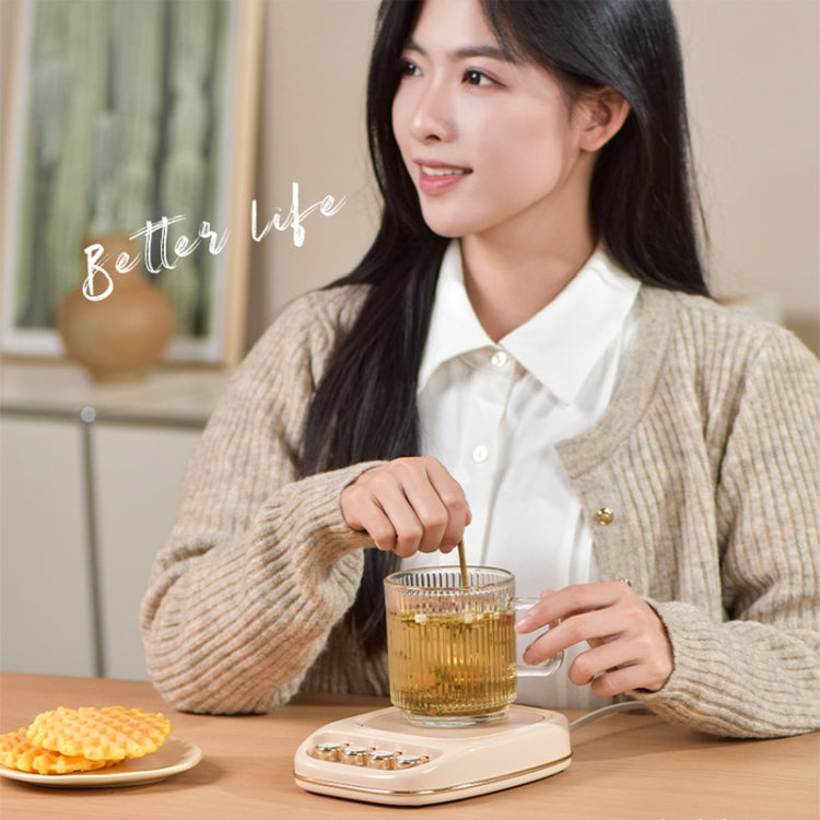 ICARER FAMILY IF-ND01 Smart Thermostatic Coaster Thermal Insulation Heating Base, CN Plug(Pink) by ICARER FAMILY