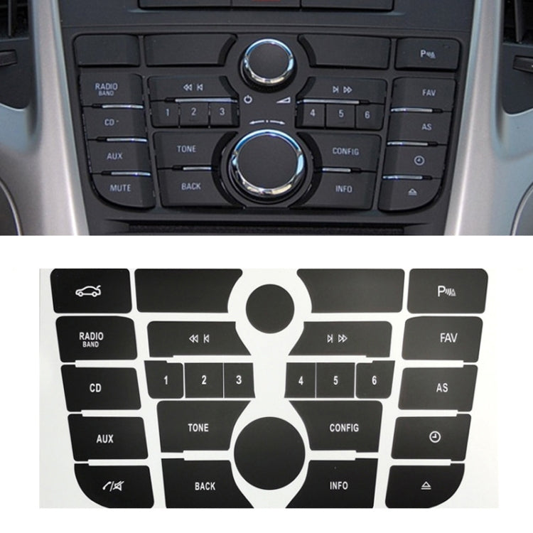 For Buick Excelle GT/XT Multimedia Button Repair Sticker by buy2fix