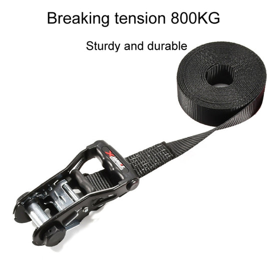 Motorcycle Ratchet Tensioner Cargo Bundling And Luggage Fixing Straps, Length: 2m by buy2fix