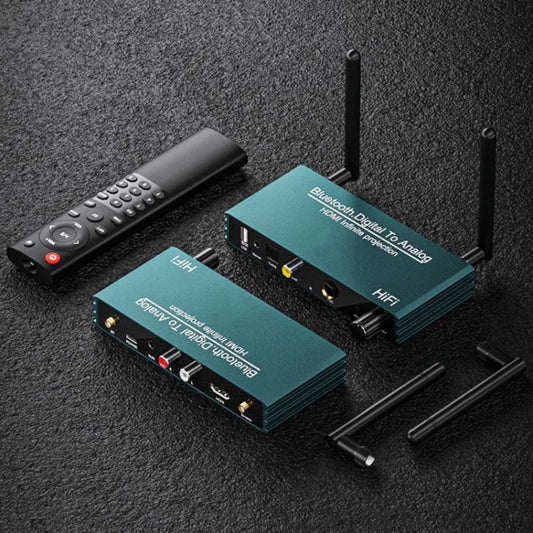 Bluetooth 5.0 Receiver Digital Optical Coaxial To Analog Microphone HD HDMI Wireless Screen Thrower by buy2fix