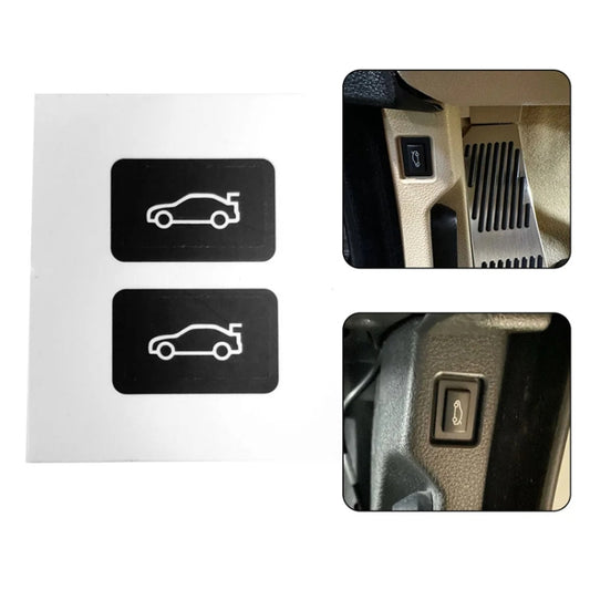 2pcs For BMW 3/5/7 Series Car Trunk Switch Repair Sticker by buy2fix