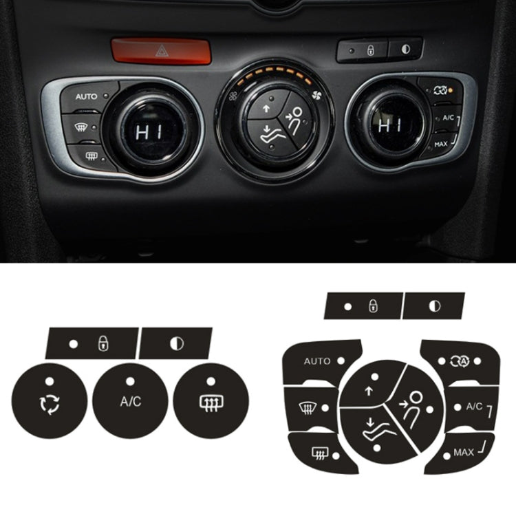 For Citroen C4L 2014-2018 Air Conditioning Door Lock Button Repair Sticker(Manual AC) by buy2fix