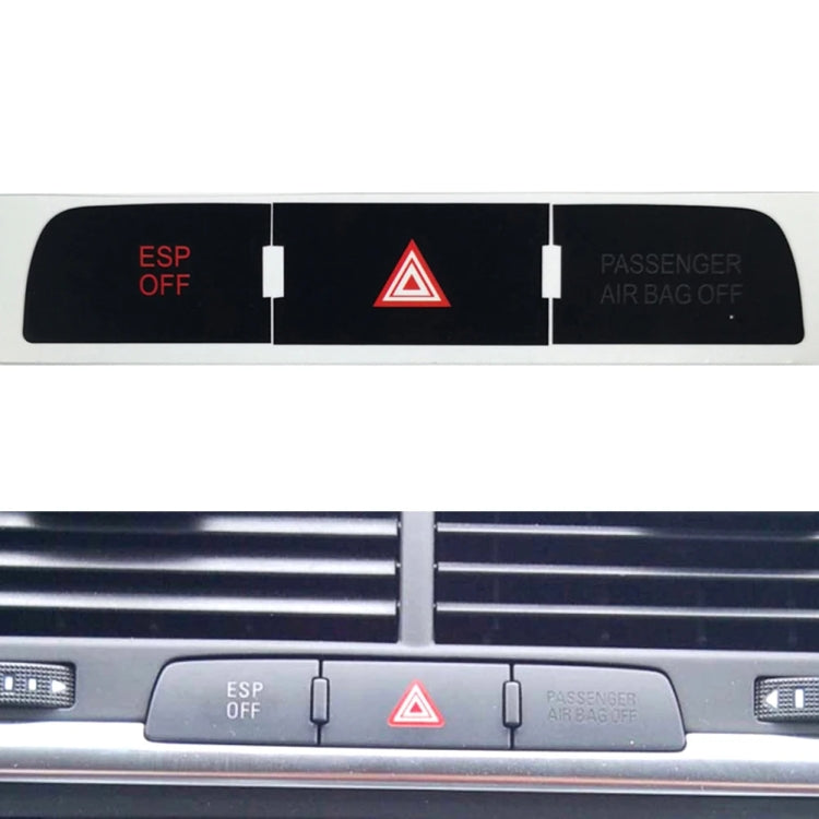 For Audi Q7 Emergency/Double Flash Button Repair Sticker by buy2fix