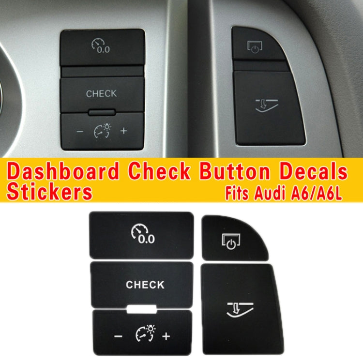 For Audi A6/A6L 2005-2011 Central Control Button Repair Sticker(For Left Driving) by buy2fix