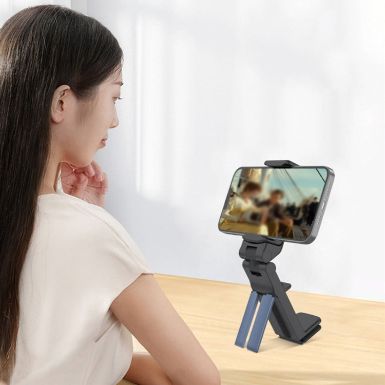 H2 Pro Multifunctional Folding 360-degree Rotating Travel Mobile Phone Lazy Holder(Black) - Lazy Bracket by buy2fix | Online Shopping UK | buy2fix