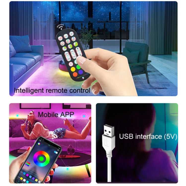 24-Key 2.4G Smart Colorful Running Water LED Light Strip Controller(White) by buy2fix