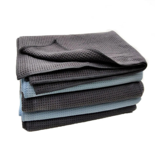 40x40cm Thickened Absorbent Honeycomb Mesh Car Wash Cleaning Towel(Dark Gray) by buy2fix