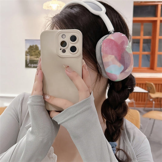 For AirPods Max 1Pair Tropical Leaf Pattern Headphone Silicone Case(Color) by buy2fix