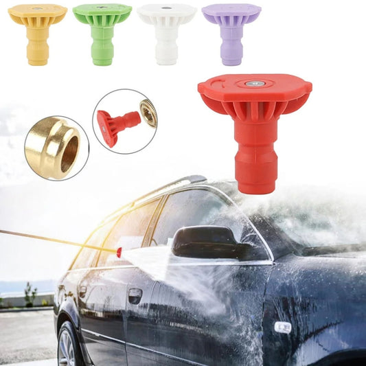 High-pressure Car Washer Nozzle Fan-shaped 1/4 Quick Plug Connector Water Rifle Parts, Specification: 40 Degree (2.0 Nozzle) by buy2fix