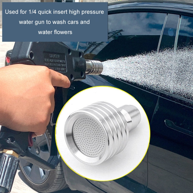High-pressure Car Wash 1/4 Fast Insert Water Lance Stainless Steel Sprinkler Anti-splash, Specification: 0.3mm Hole by buy2fix