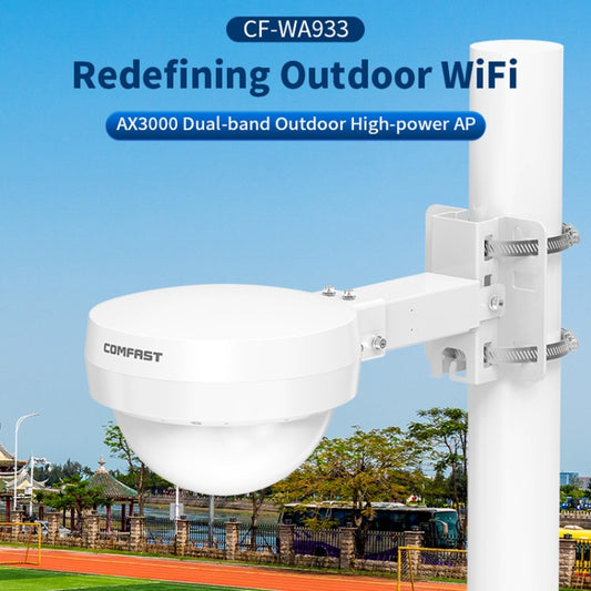 COMFAST WA933 Wi-Fi6 3000Mbps Outdoor Access Point Dual Band Waterproof Wireless Router Support VLAN(US Plug) by COMFAST