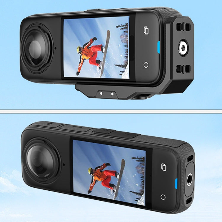 For Insta360 X4 / X3 Hepail Horizontal And Vertical Shooting Quick Release Metal Magnetic Bracket by Hepail