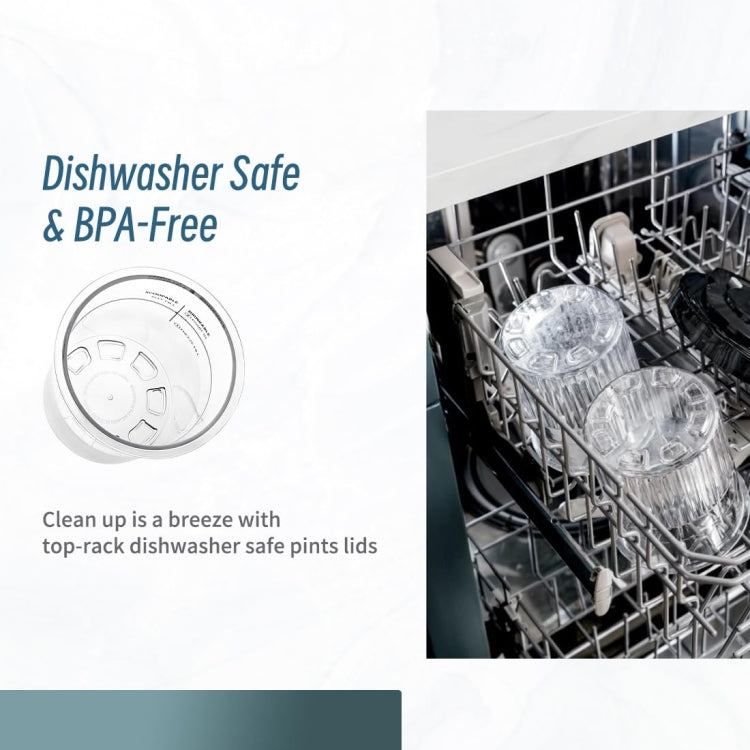 For Ninja Creami Deluxe NC500 / NC501 4pcs /Set 24Oz Ice Cream Containers by buy2fix