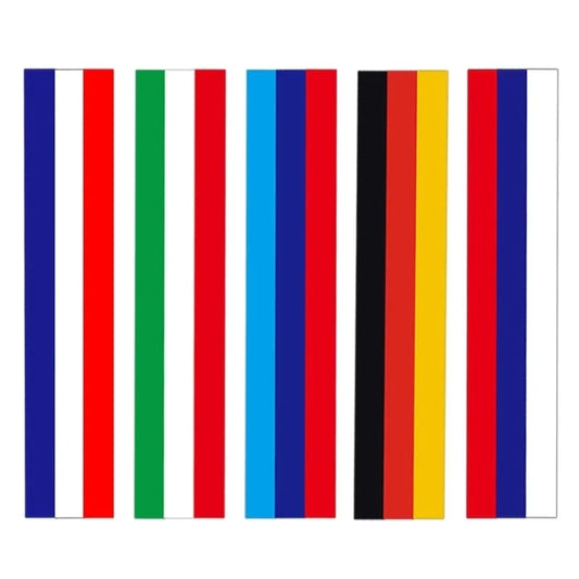 2pcs Steering Wheel Three-color Label Car Modification Film, Pattern: German Flag by buy2fix