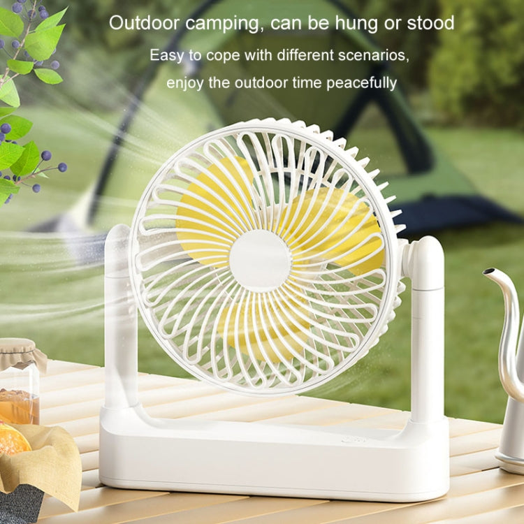 Portable Retractable USB Home Desktop Fan Large Wind Power Outdoor Ceiling Fan, Model: Charging Model by buy2fix