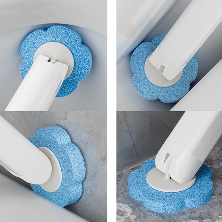 With 6pcs Lemon Scent Brush Heads Disposable Toilet Brush Dissolving Replacement Brush Toilet Cleaning Set by buy2fix
