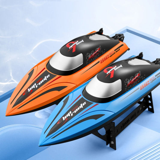 812 High-Speed RC Boat Large Horsepower Speedboat Long Endurance Waterproof Boys Water Toy Single Battery(Orange) by buy2fix