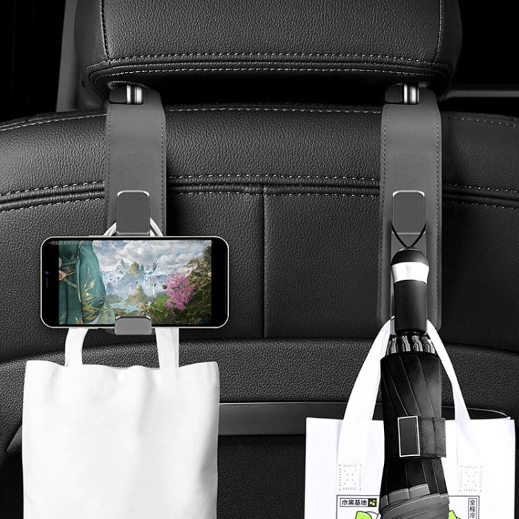 Car Multifunctional Hidden Hook Seat Back Storage Hook(Orange) by buy2fix