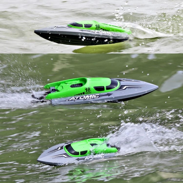 EB02 2.4G Wireless RC Boat Circulating Water-Cooled High-Speed Speedboat Racing Boat Model Toy(Green) by buy2fix