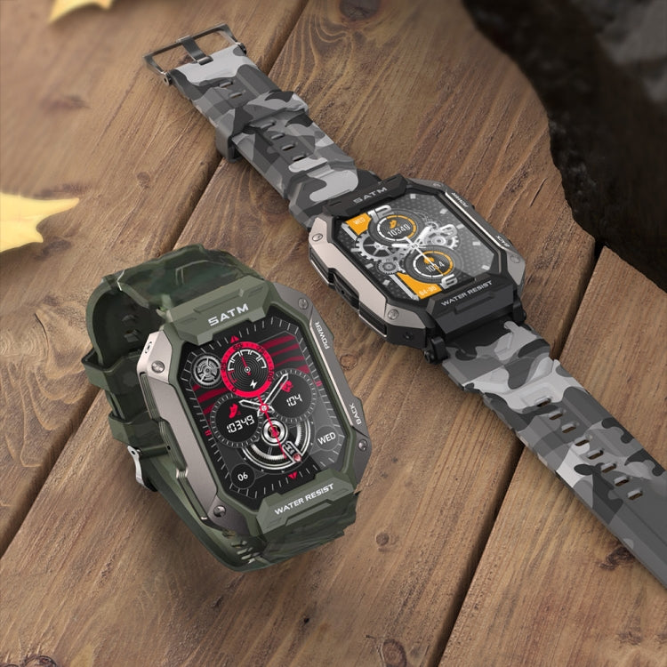 C20Plus 1.81-inch Health Monitoring Waterproof Bluetooth Call Smart Watch, Color: Black 3-Beads by buy2fix