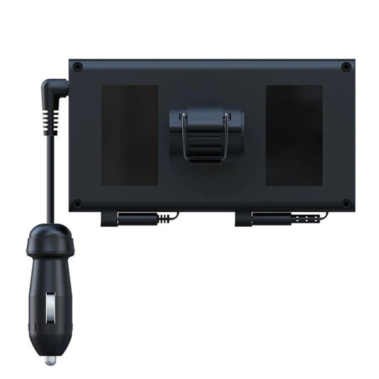 Car Cigarette Lighter Rear Seat Retractable Dual-Wire Charger(Black) by buy2fix