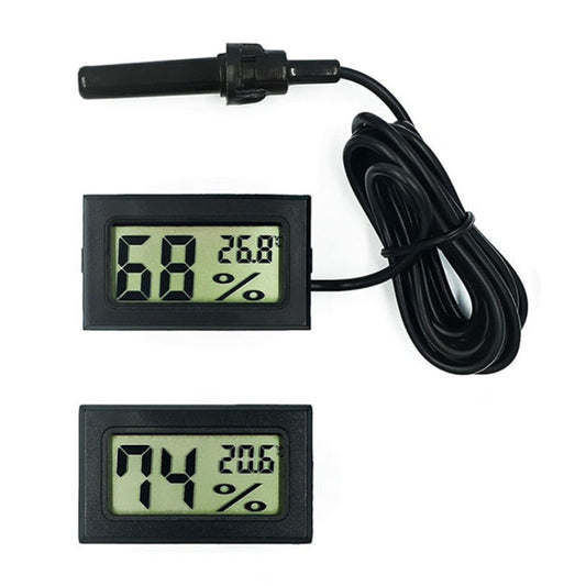 With Probe Digital Thermometer Hygrometer Electronic Temperature Detection Sensor, Model: FY-11 Black - Thermometer by buy2fix | Online Shopping UK | buy2fix