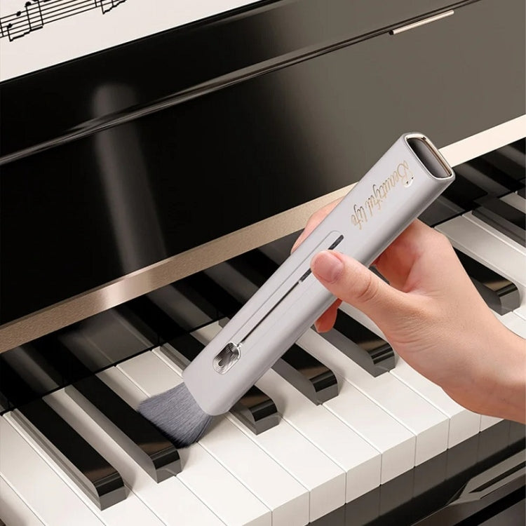 Car Air Conditioner Air Outlet Gap Dust Cleaning Soft Brush(Beige) by buy2fix