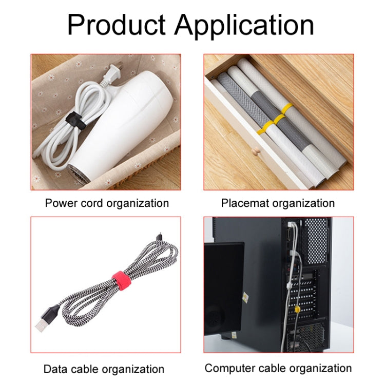 20pcs Nylon Fixed Packing Tying Strap Data Cable Storage Bundle, Model: 12 x 150mm Red by buy2fix
