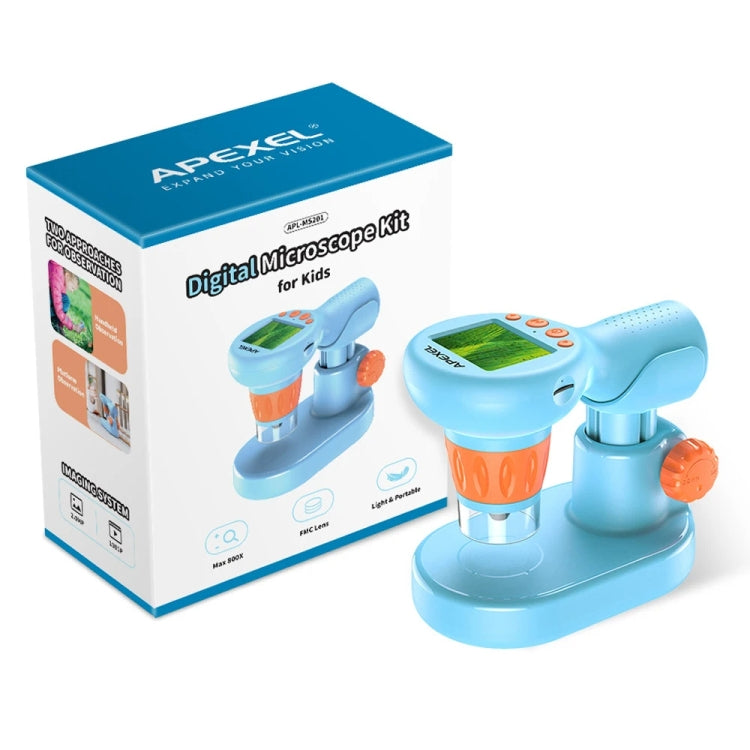 APEXEL MS201 800x 2.0-inch IPS Screen Kids Microscope Supports Taking Photos and Videos by APEXEL