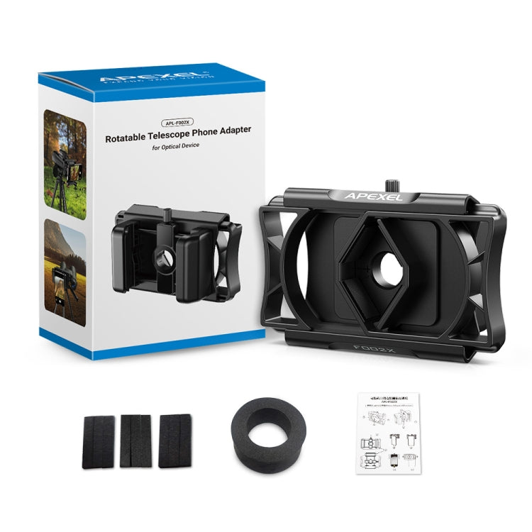 APEXEL F002X Universal Phone Adapter for Monoculars Binoculars Smartphone Holder Clip(Green) - Lens & Accessories by APEXEL | Online Shopping UK | buy2fix