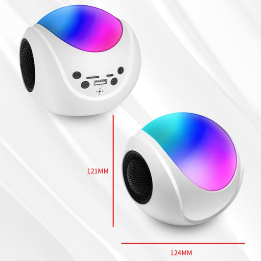 SY-688 TWS RGB Colorful Light Mini Card Bluetooth Speaker(White) by buy2fix