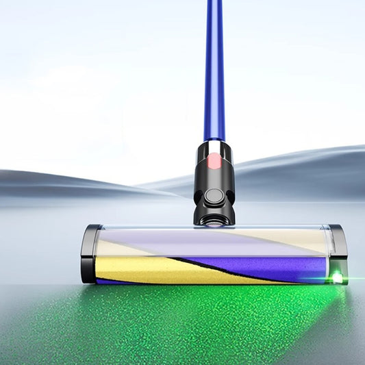 For Dyson V10 Slim V12 Slim Vacuum Cleaner Soft Brush Head With Green Light Dust Display Lamp by buy2fix