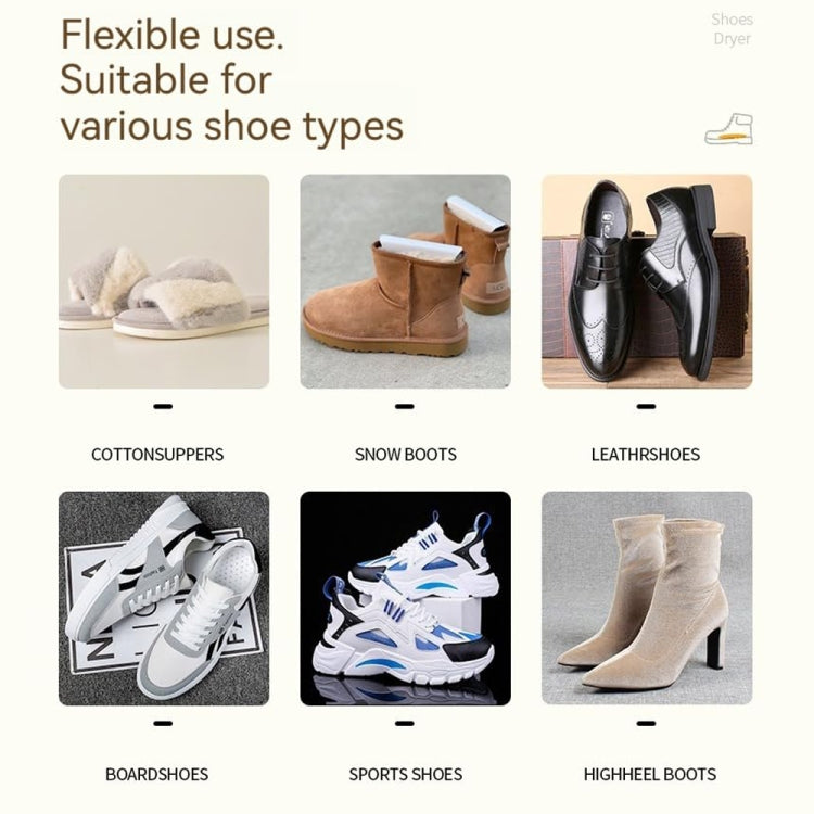 Electric Shoe Dryer with UV Sterilization Powered By 5V USB(White) by buy2fix