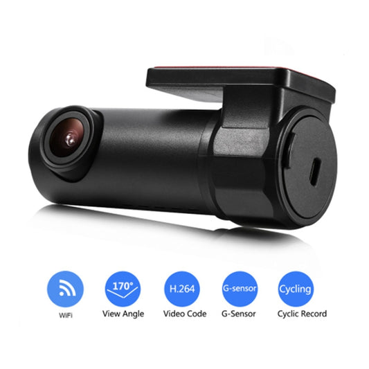 S600 1080P Wifi Dash Cam 170 Degree Wide Angle Lens Hidden Car Driving Recorder(Black) by buy2fix