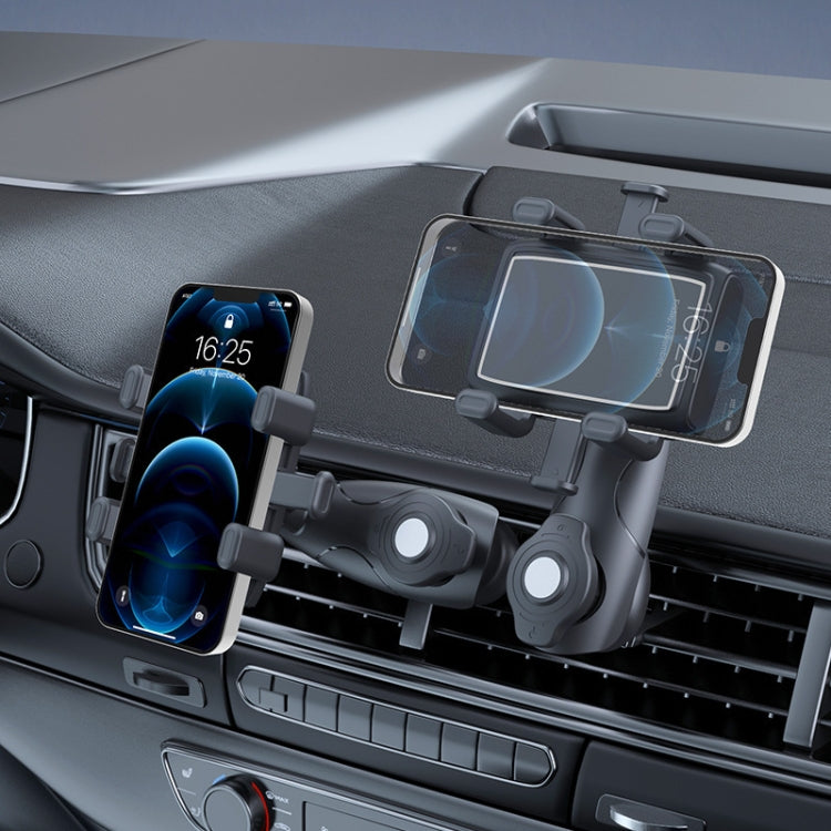 Car Multifunctional 360-degree Rotating Mobile Phone Holder(Air Outlet Model) by buy2fix