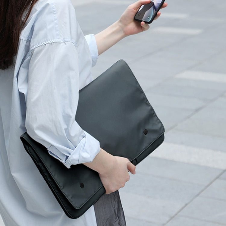 Multi-layer Waterproof and Shock-absorbing Laptop Sleeve Laptop Storage Bag, Size: 14 inch(Black) by buy2fix