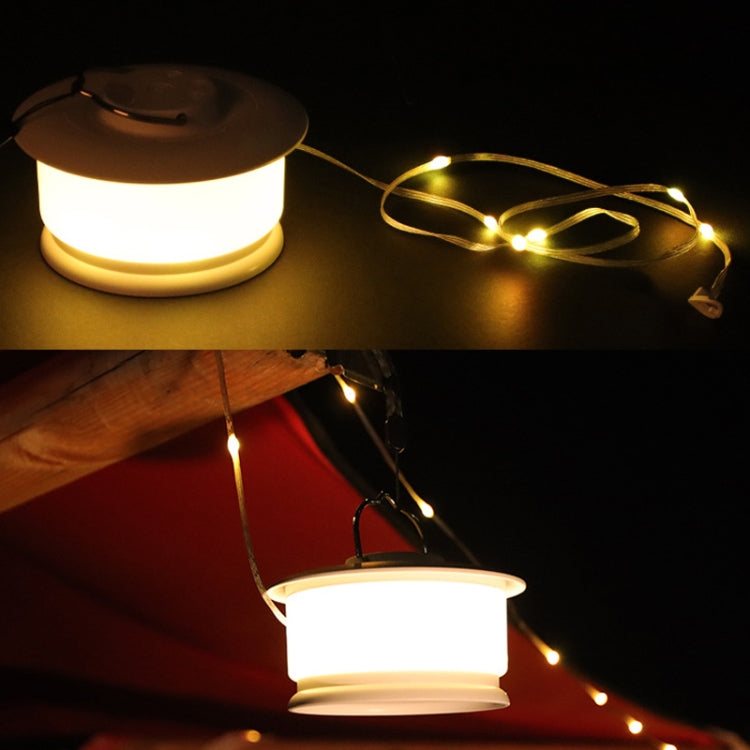 JSK-L20 Outdoor Camping Lamp LED Tent Atmosphere Light String(White) by buy2fix