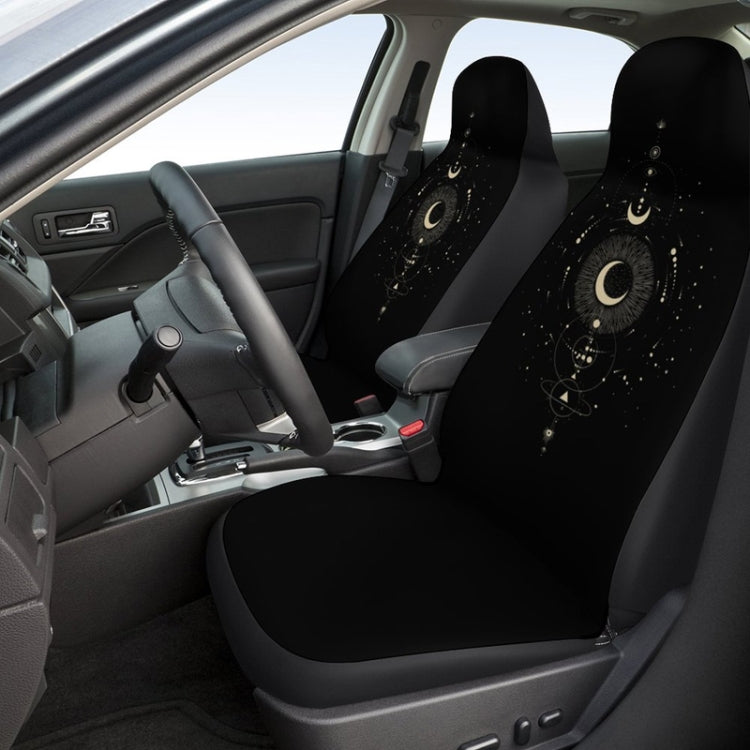 Car Universal Printed Seat Protector Automobile Decoration Supplies, Style: Gold Moon by buy2fix
