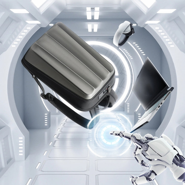 Bopai 61-122579 Large Capacity Hard Shell Password Lock Waterproof Business Laptop Backpack(Grey) by Bopai